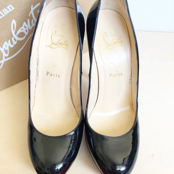 Christian Louboutin bianca 140 patent calf - BK01 - Picture 2 of 4